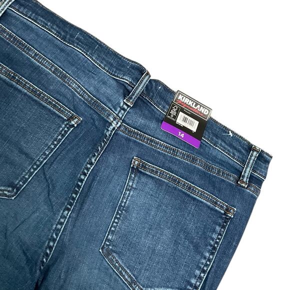 Kirkland Signature Women's Jeans High Rise Stretch Blue Size 14 NWT - Picture 6 of 7